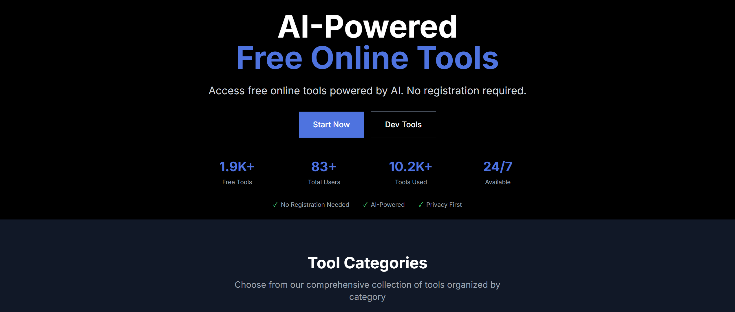 Prompt2Tool screenshot