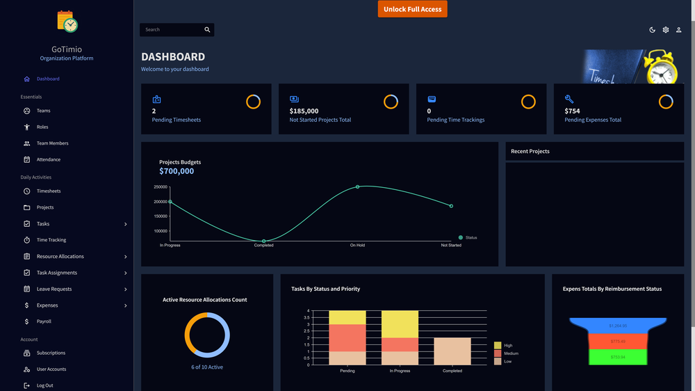 GoTimio screenshot