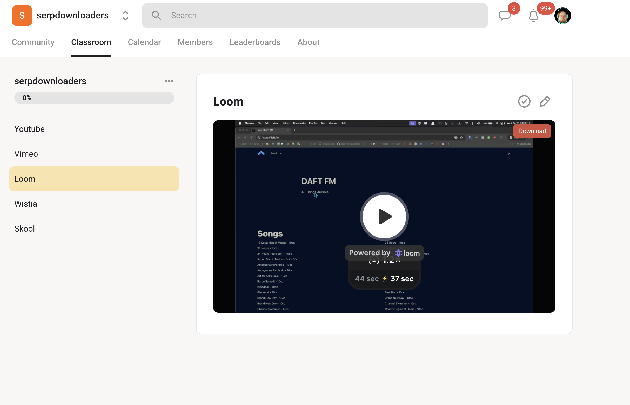 Skool Video Downloader screenshot